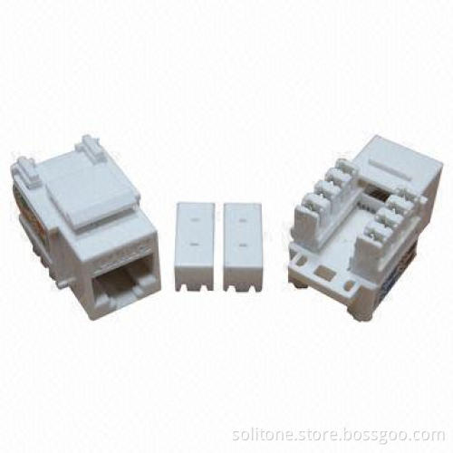 Cat6 UTP Modular Jacks with Technical Standard and 750 Times Inserting Duration (90°)